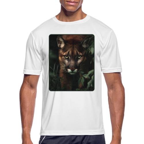 Cougar Jungle Predator Design - Men's Moisture Wicking Performance T-Shirt