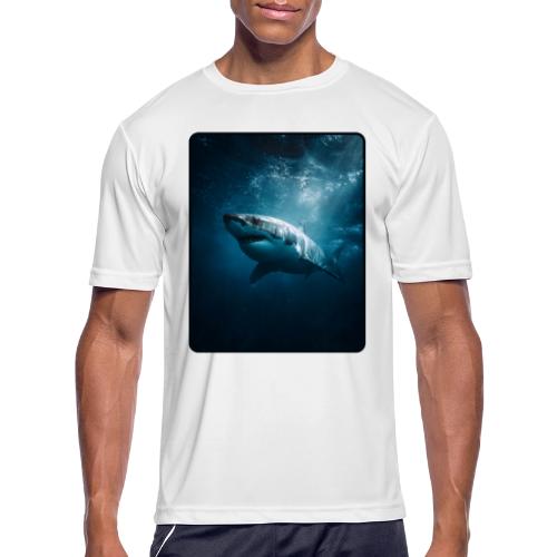 Great White Shark Ocean Design - Men's Moisture Wicking Performance T-Shirt