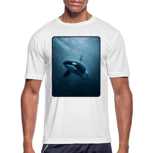 Orca Ocean Wildlife Design - Men's Moisture Wicking Performance T-Shirt
