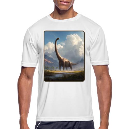 Brachiosaurus Valley Landscape Design - Men's Moisture Wicking Performance T-Shirt