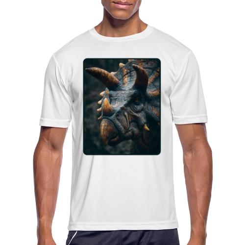 Triceratops Detailed Portrait Design - Men's Moisture Wicking Performance T-Shirt