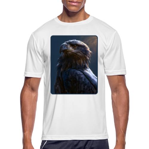 Majestic Eagle Cinematic Portrait Design - Men's Moisture Wicking Performance T-Shirt