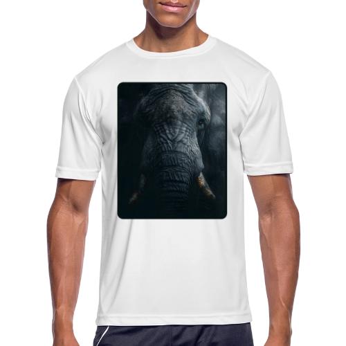 Shadow Elephant Intense Eyes Design - Men's Moisture Wicking Performance T-Shirt