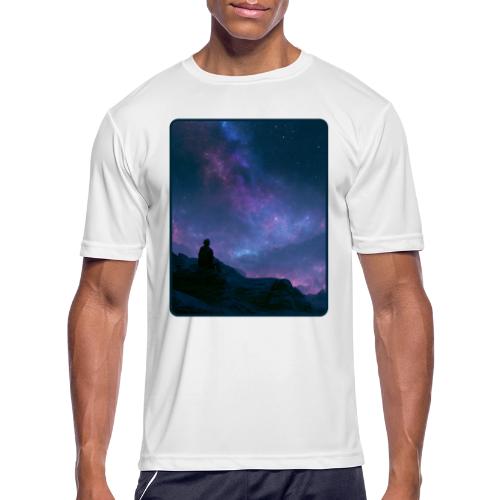 Stargazer Nebula Night Sky Art - Men's Moisture Wicking Performance T-Shirt