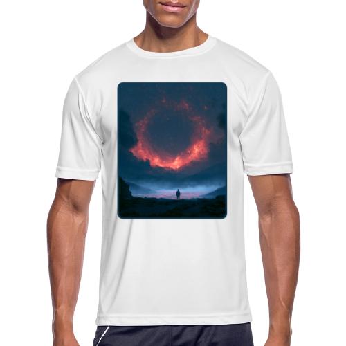 Supernova Reflection Space Scene - Men's Moisture Wicking Performance T-Shirt