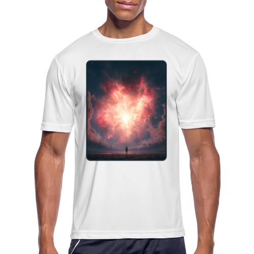 Supernova Sky Sci-Fi Artwork - Men's Moisture Wicking Performance T-Shirt