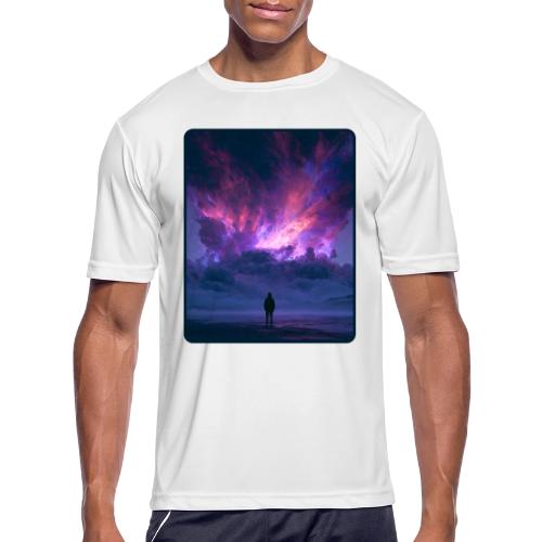 Cosmic Supernova Night Design - Men's Moisture Wicking Performance T-Shirt