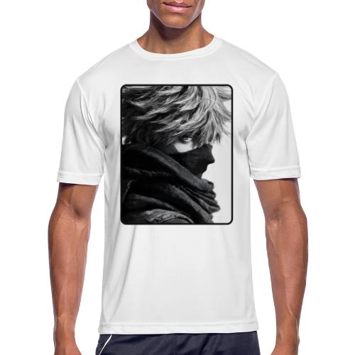 Battle-Worn Ninja Portrait - Men's Moisture Wicking Performance T-Shirt