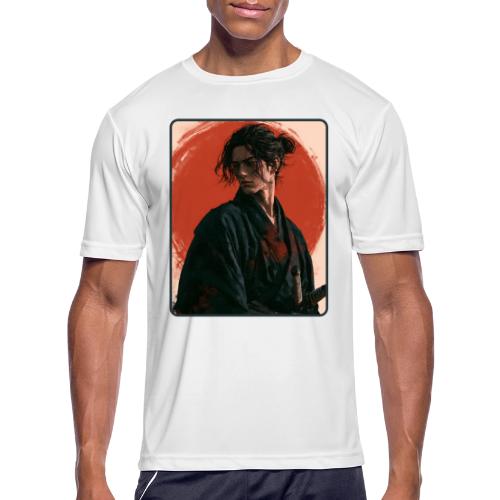 Samurai Beneath the Red Sun - Men's Moisture Wicking Performance T-Shirt