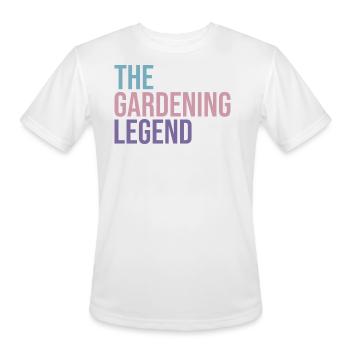 THE GARDENING LEGEND - Dark - Men's Moisture Wicking Performance T-Shirt - white - Front - Jackson (183cm)