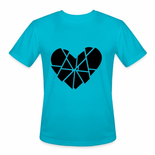 Heart Broken Shards Anti Valentine's Day - Men's Moisture Wicking Performance T-Shirt