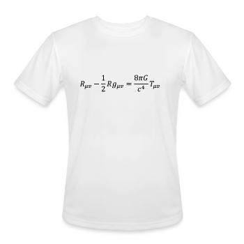 General relativity field equation - Men's Moisture Wicking Performance T-Shirt - white - Front - Jackson (183cm)