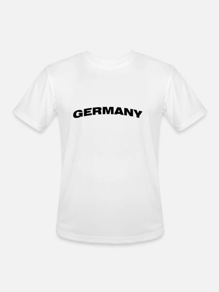 Germany - Men's Moisture Wicking Performance T-Shirt - white