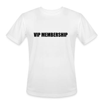 VIP Membership. - Men's Moisture Wicking Performance T-Shirt - white - Front - Jackson (183cm)