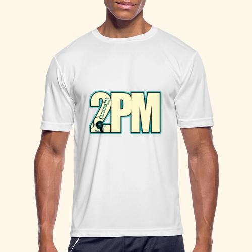 2PM Teal Guitar Logo - Men's Moisture Wicking Performance T-Shirt