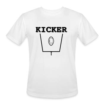 Kicker American Football - Men's Moisture Wicking Performance T-Shirt - white - Front - Jackson (183cm)