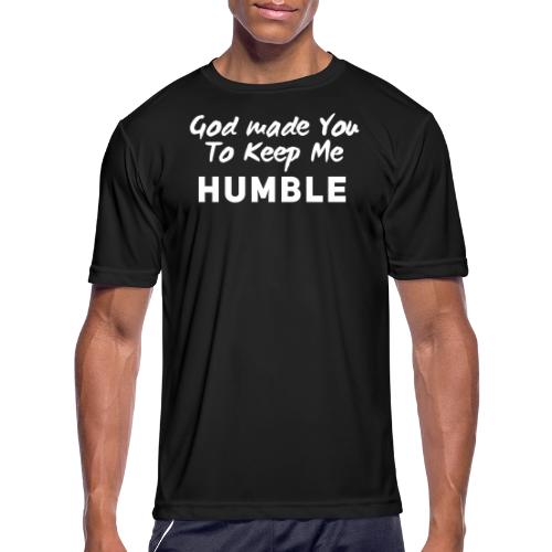 Christian humility (white) - Men's Moisture Wicking Performance T-Shirt
