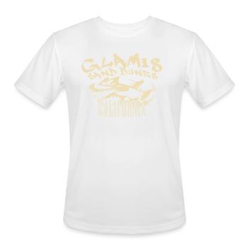 Glamis Sand Dunes California Fans T - Men's Moisture Wicking Performance T-Shirt - white - Front - Jackson (183cm)