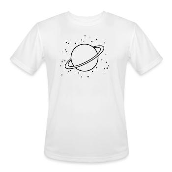 Planet - Men's Moisture Wicking Performance T-Shirt - white - Front - Jackson (183cm)
