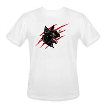 Scratch Black Cat - Men's Moisture Wicking Performance T-Shirt - white - Front - Jackson (183cm)