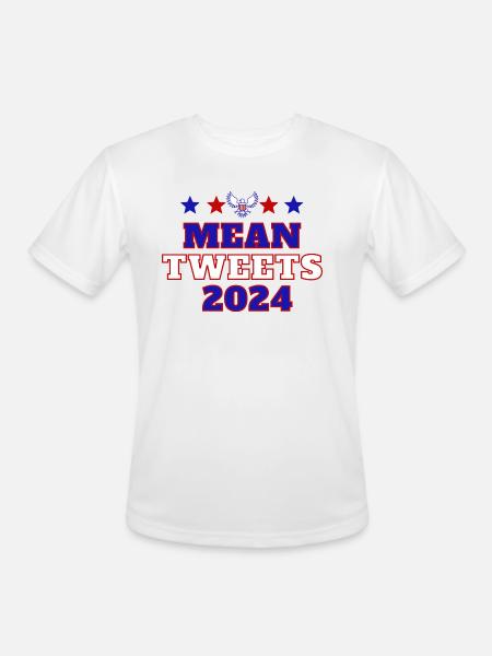 Mean Tweets 2024 10 - Men's Moisture Wicking Performance T-Shirt - white