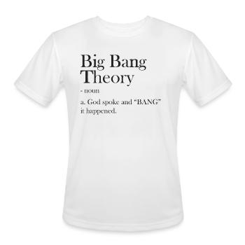 Big Bang - Men's Moisture Wicking Performance T-Shirt - white - Front - Jackson (183cm)