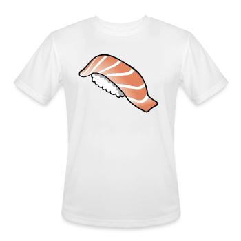 Sake Salmon Sushi - Men's Moisture Wicking Performance T-Shirt - white - Front - Jackson (183cm)