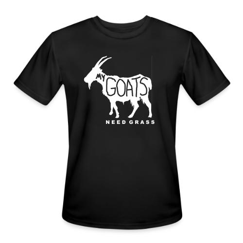 MY GOATS NEED GRASS - Men's Moisture Wicking Performance T-Shirt