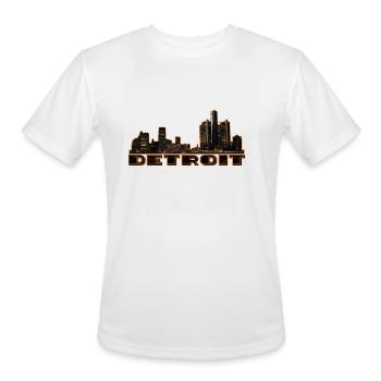 Detroit Strong - Men's Moisture Wicking Performance T-Shirt - white - Front - Jackson (183cm)