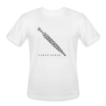 Pontos - Kaman Power [dark] Pontian Pride - Men's Moisture Wicking Performance T-Shirt - white - Front - Jackson (183cm)