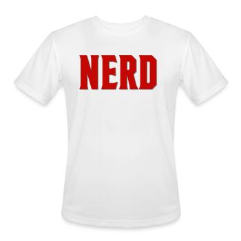 NERD - T-Shirt Performance pour hommes - blanc - Devant - Jackson (183cm)