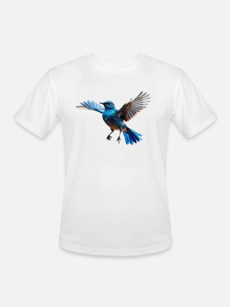 Beautiful bird - Men's Moisture Wicking Performance T-Shirt - white