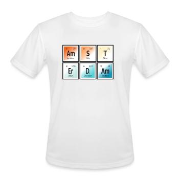 Elements of Amsterdam - Men's Moisture Wicking Performance T-Shirt - white - Front - Jackson (183cm)