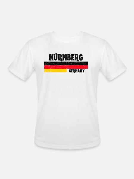 Nürnberg Germany - Men's Moisture Wicking Performance T-Shirt - white