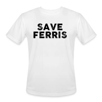 Save Ferris - Men's Moisture Wicking Performance T-Shirt - white - Front - Jackson (183cm)