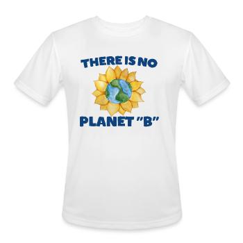 There Is No Planet B - Men's Moisture Wicking Performance T-Shirt - white - Front - Jackson (183cm)