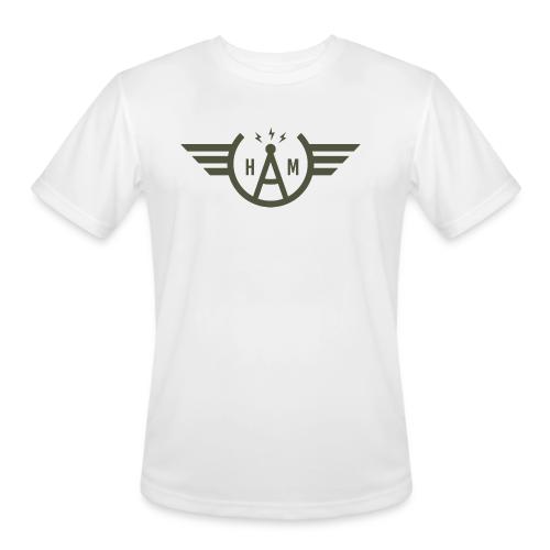 Doug's Ham Radio Winged Emblem - AB5FG - Men's Moisture Wicking Performance T-Shirt
