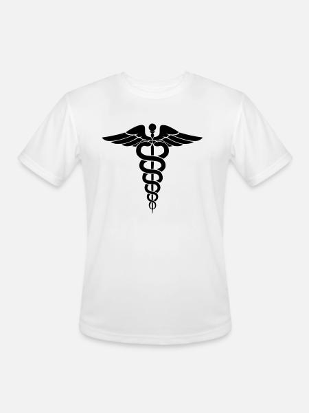 medical - Men's Moisture Wicking Performance T-Shirt - white
