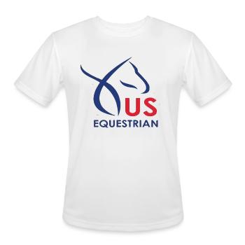 equestrian - Men's Moisture Wicking Performance T-Shirt - white - Front - Jackson (183cm)