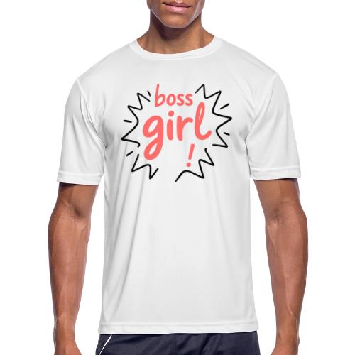 Boss Girl Bold Feminist Statement - Men's Moisture Wicking Performance T-Shirt