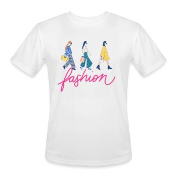 Fashion - Men's Moisture Wicking Performance T-Shirt - white - Front - Jackson (183cm)