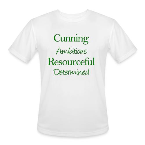 cunning ambitious resourceful determined green fon - Men's Moisture Wicking Performance T-Shirt