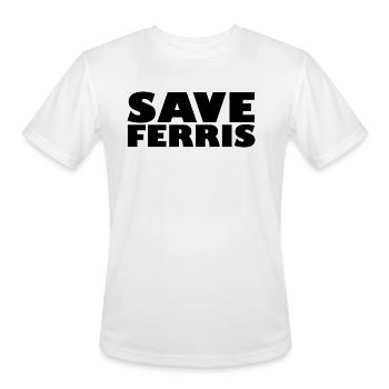 Save Ferris 70s - Men's Moisture Wicking Performance T-Shirt - white - Front - Jackson (183cm)