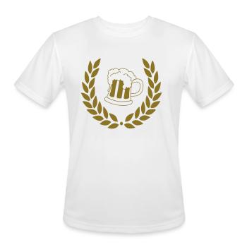 Beer - Men's Moisture Wicking Performance T-Shirt - white - Front - Jackson (183cm)