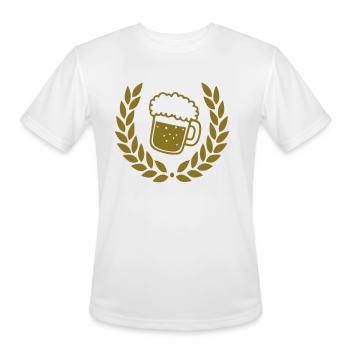 Beer - Men's Moisture Wicking Performance T-Shirt - white - Front - Jackson (183cm)