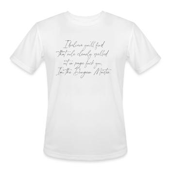 DUNGEONS DRAGONS - Men's Moisture Wicking Performance T-Shirt - white - Front - Jackson (183cm)