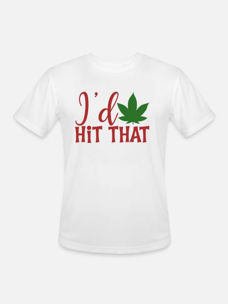 I d Hit That - Men's Moisture Wicking Performance T-Shirt - white