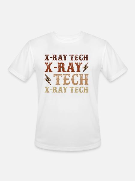 X ray Tech - Men's Moisture Wicking Performance T-Shirt - white