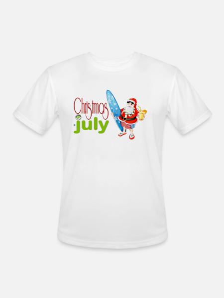 christmas in july - Men's Moisture Wicking Performance T-Shirt - white
