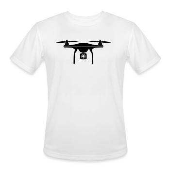 Drone - Men's Moisture Wicking Performance T-Shirt - white - Front - Jackson (183cm)